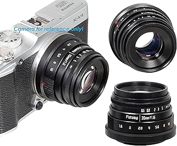 Amazon.com : Fotasy Manual 35mm f1.6 APSC Lens for Fuji X Mount